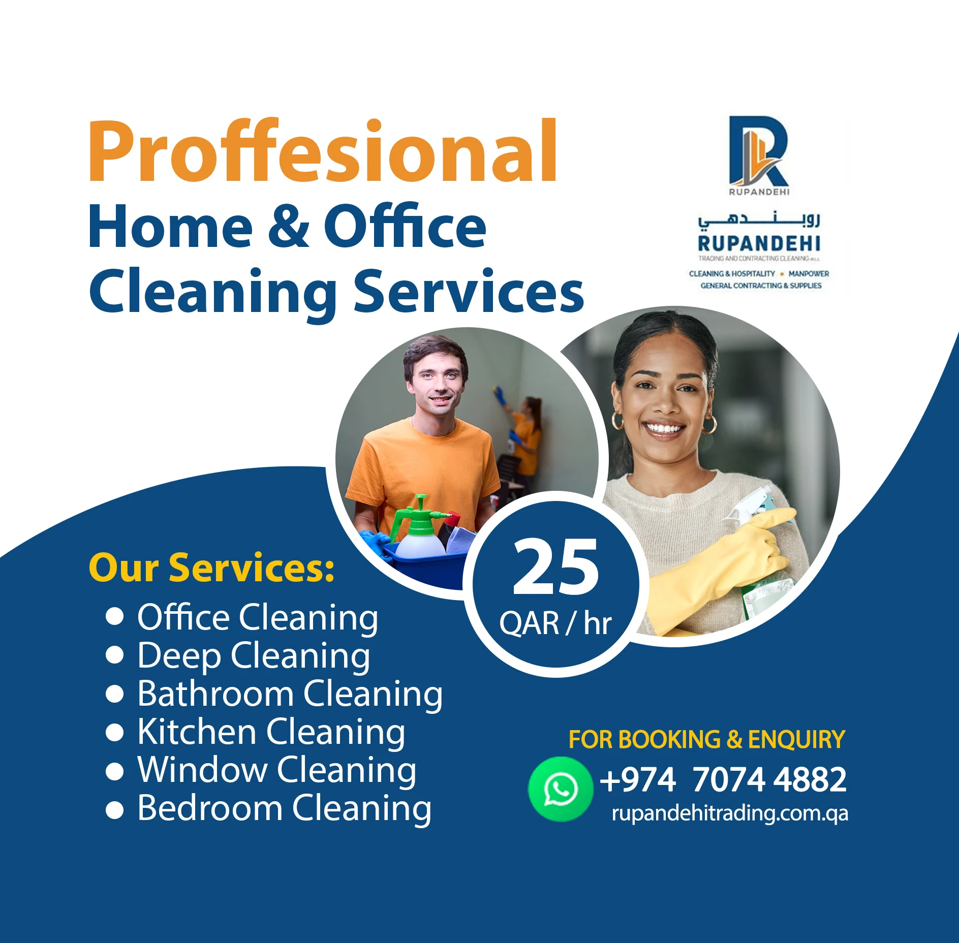 All in one cleaning services!