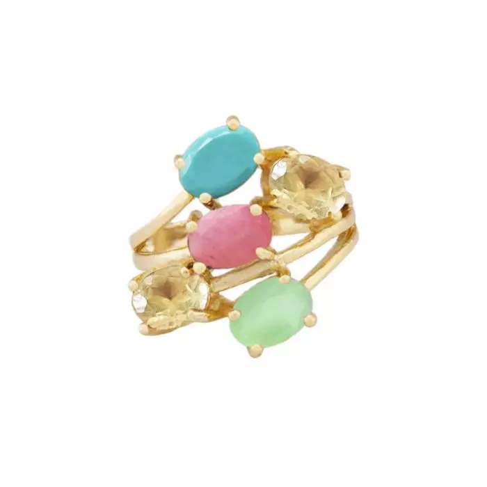 14K SUGAR POP MULTISTONE RING