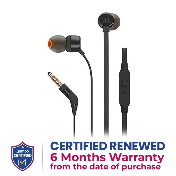 JBL Earphone - Black | T110