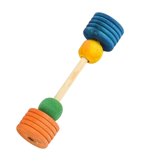 Barbell with Wooden Tyre image 1