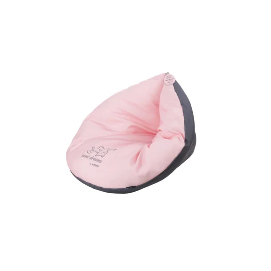 SWEET DREAMS triangle cushion pink&grey image 1