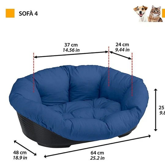 Sofa` 4 Blue image 1