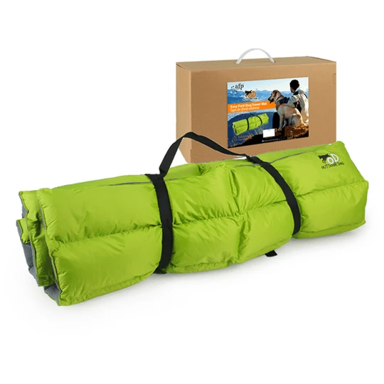 Easy Fold Dog Travel Mat Green image 1