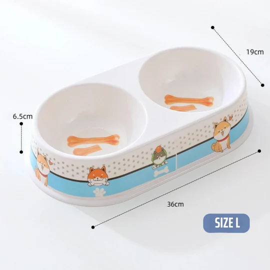 Snoopy Dual Pet Bowls image 1