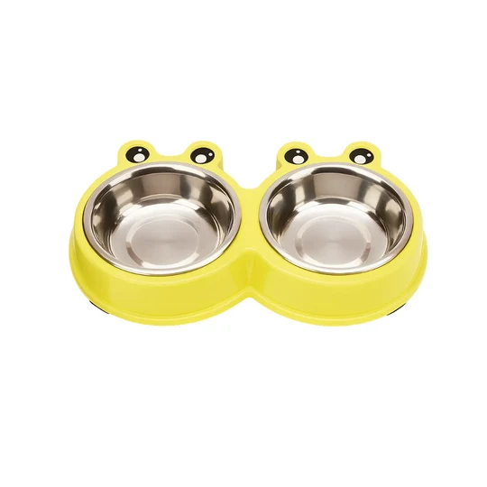 Frog Design Pet Bowls Yellow
