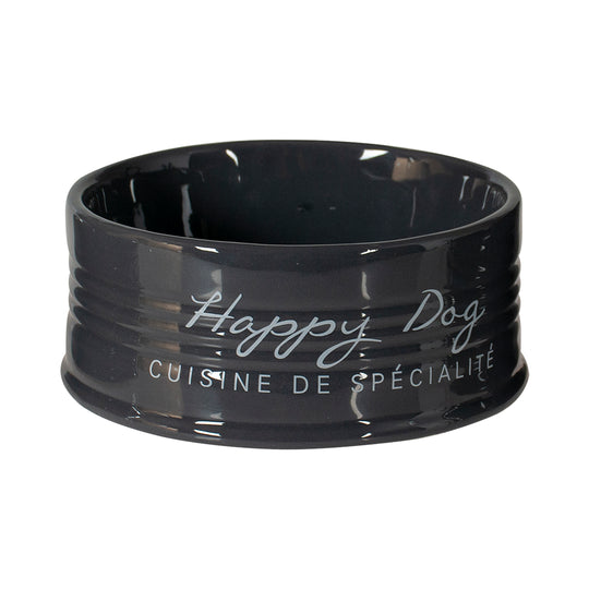 Happy Dog Bowl - Ceramic Pet Dish image 1