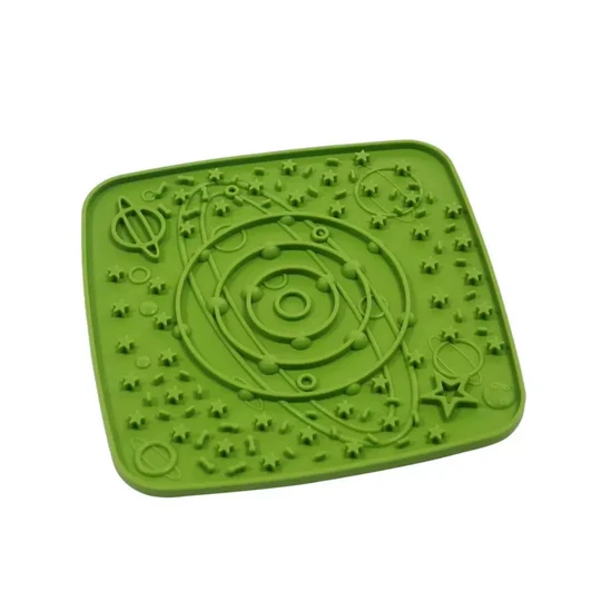 Square Slow Feeder Bowl Green image 1