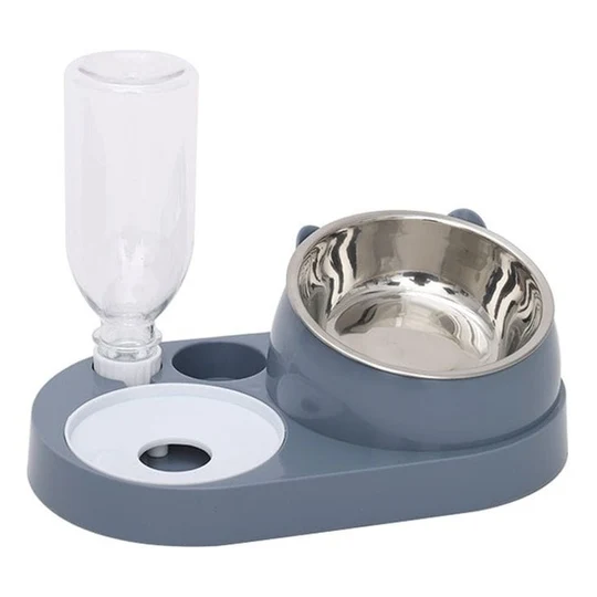 Steel Pet Bowl Set image 1