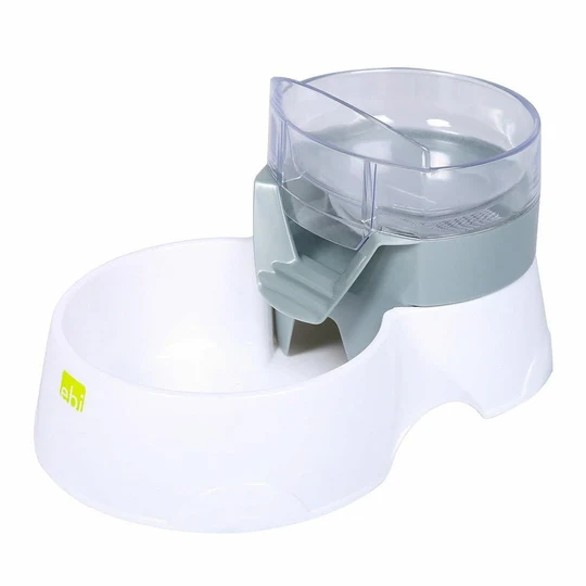 PET FEEDER 2IN1 28x19x17cm grey image 1