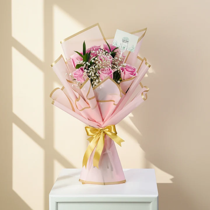 Sweet Pink Roses Bouquet image 1