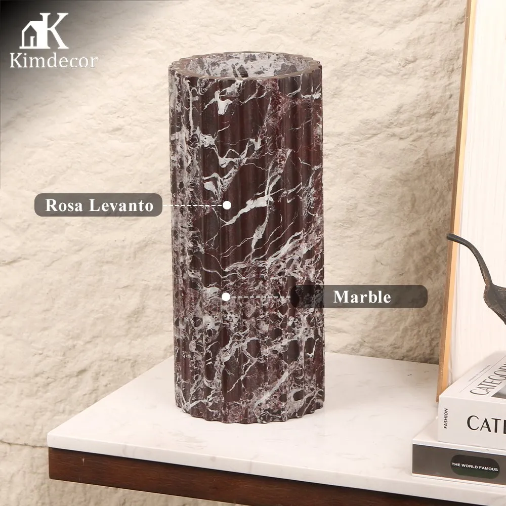 Marble Cylindrical Vases thumbnail 2