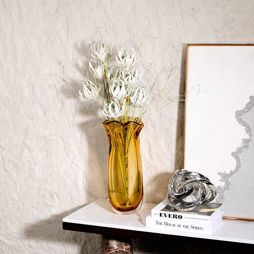 Amber Glass Vase thumbnail 2