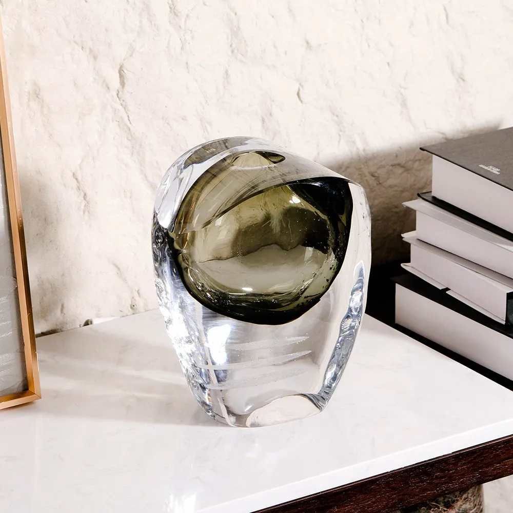 Olive Glass Vase thumbnail 3