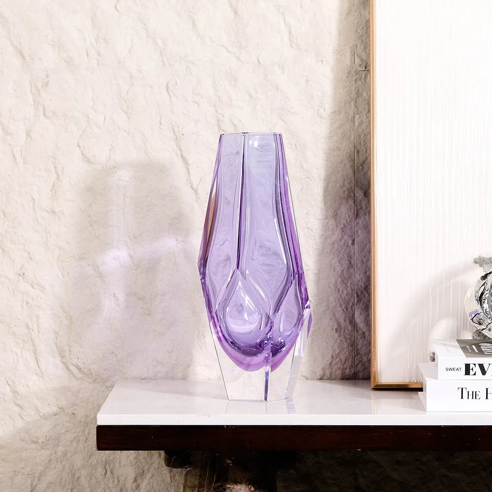 Faceted Glass Vase thumbnail 2