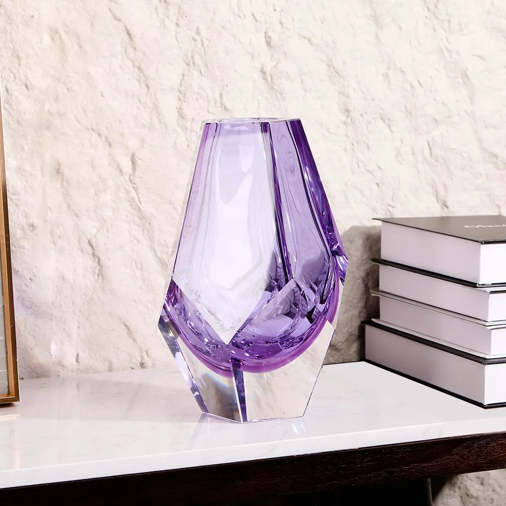 Faceted Glass Vase thumbnail 3