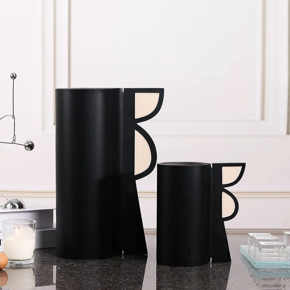 Leather Tabletop Vase thumbnail 2