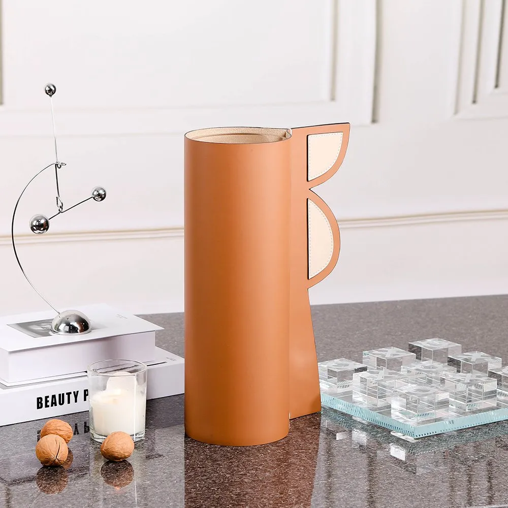 Leather & Glass Vase thumbnail 3