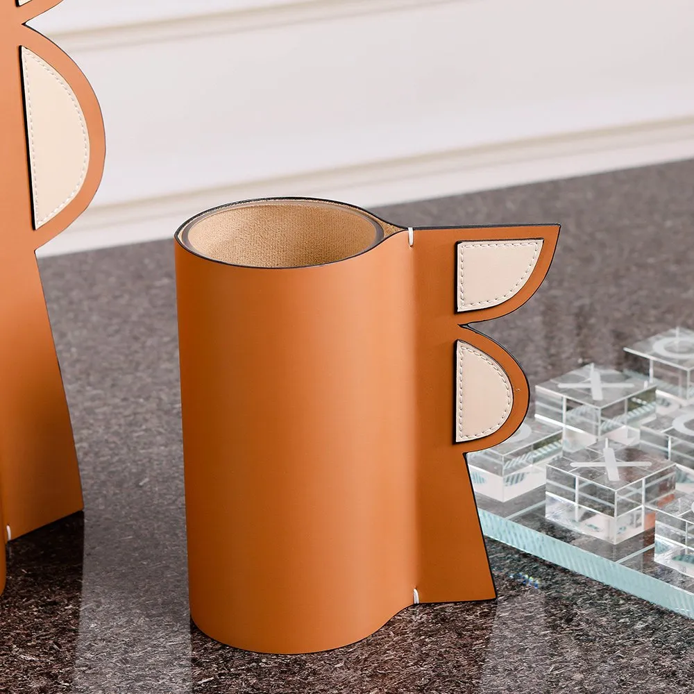 Leather & Glass Vase thumbnail 4