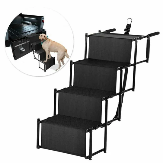 Foldable Non-Slip Ladder Ramp for Dogs image 1