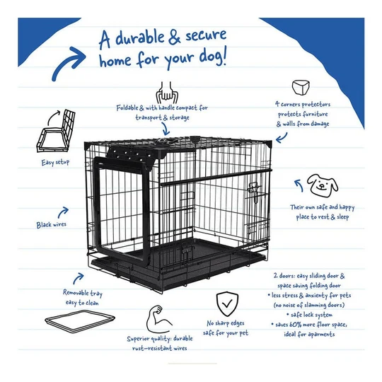 Topline Dog Crate Sliding & Folding Door image 1