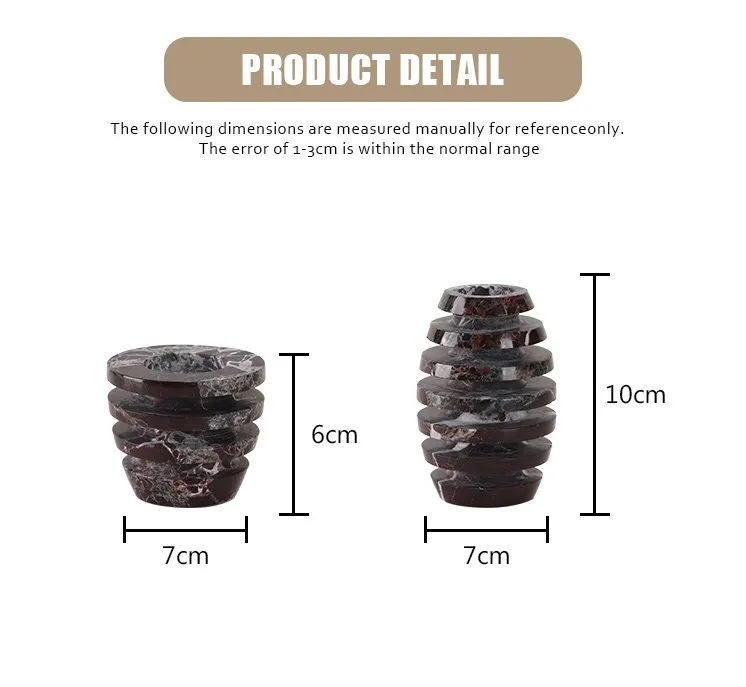 Black Marble Candle Holder thumbnail 4