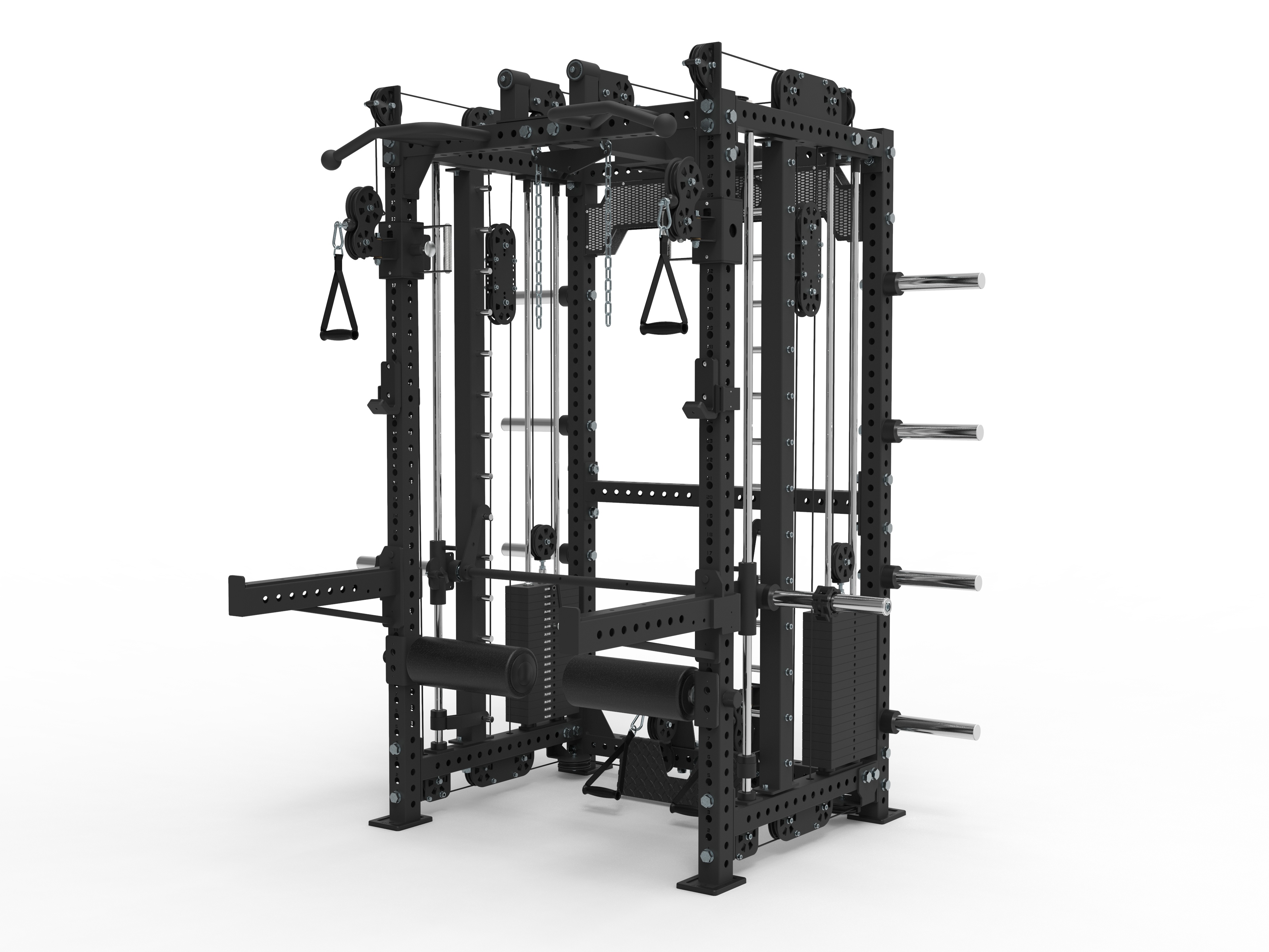 MH-511 Multi Smith Rack With Lat Pull/Low Row Station