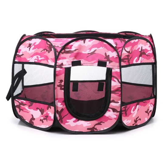 Portable Foldable Playpen For Dogs Cats image 1
