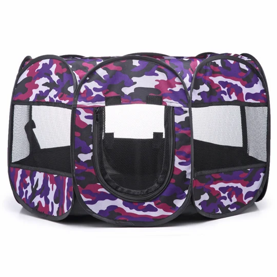 Portable Foldable Playpen For Dogs Cats image 1
