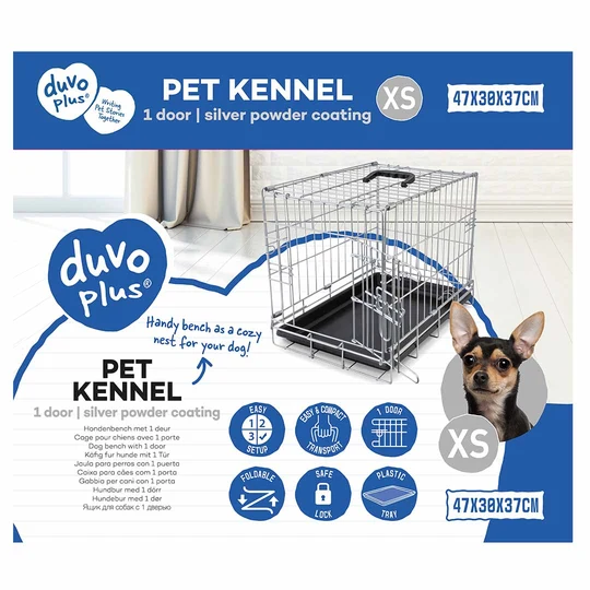 XS Dog Crate with Tray image 1