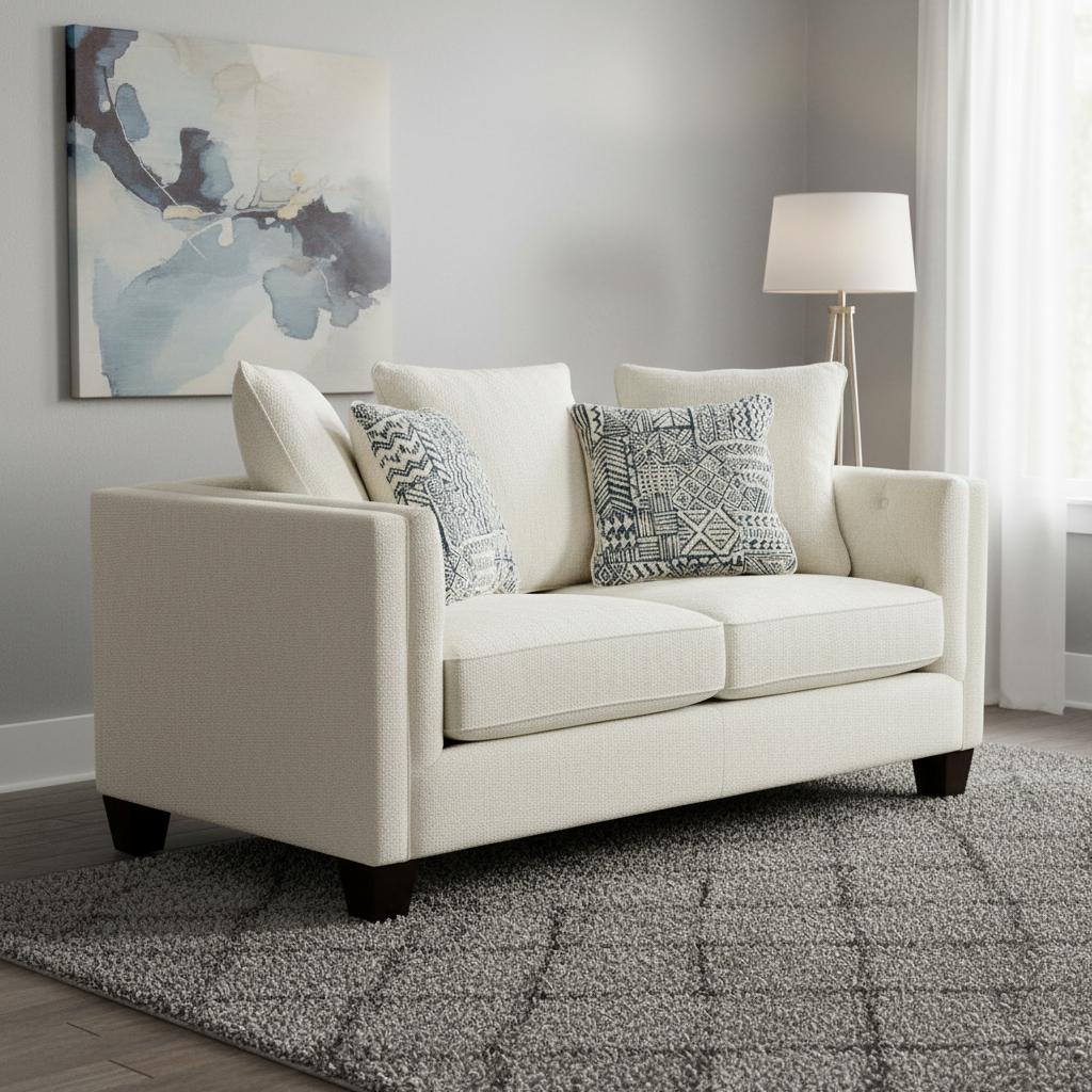 Cody 2-Seater Sofa, Ivory thumbnail 2