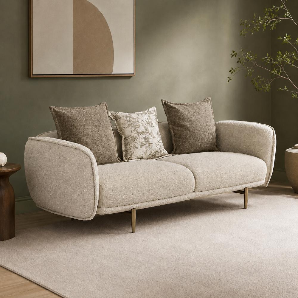 Luca 3-Seater Sofa, Beige image 1