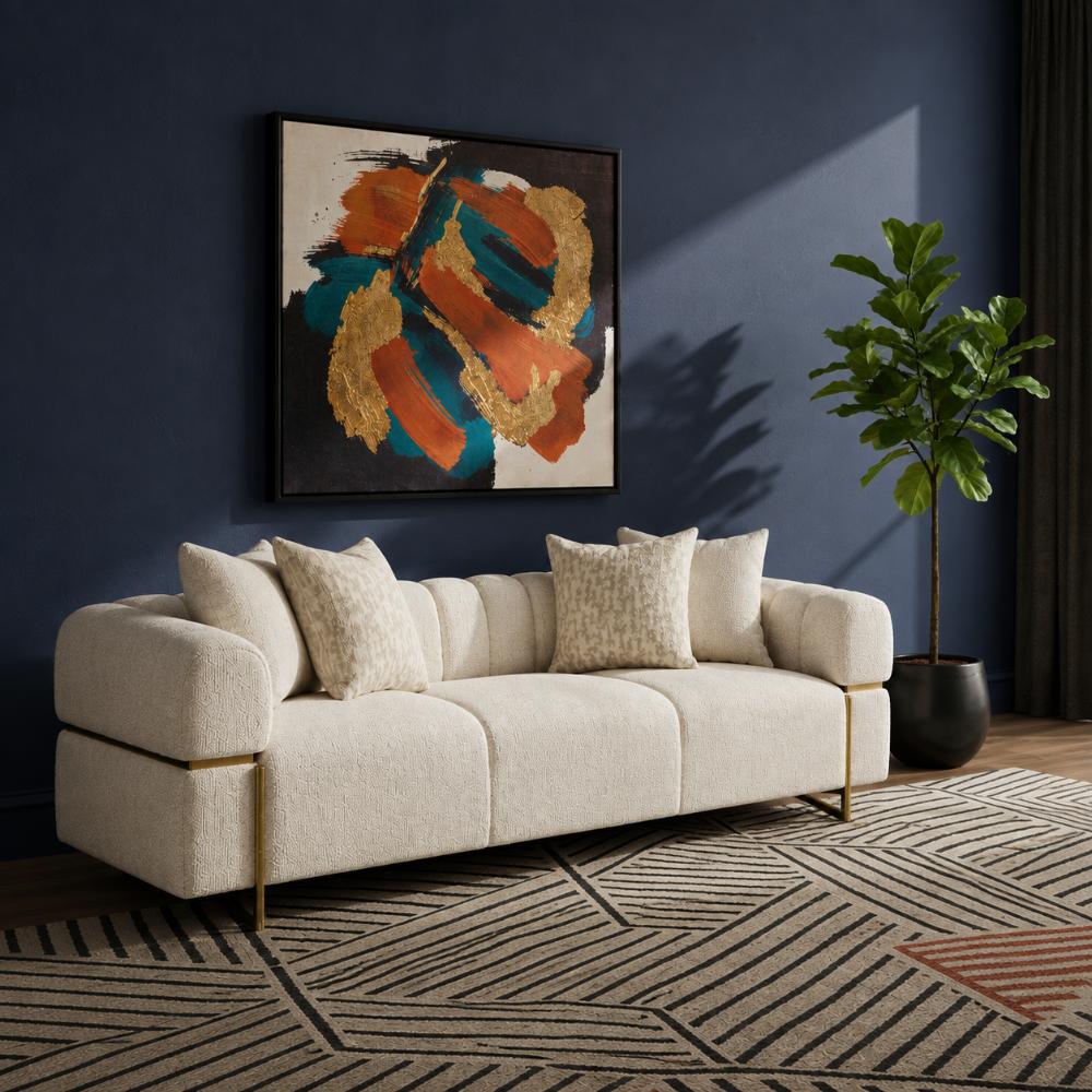 Lily 3-Seater Sofa, Cream