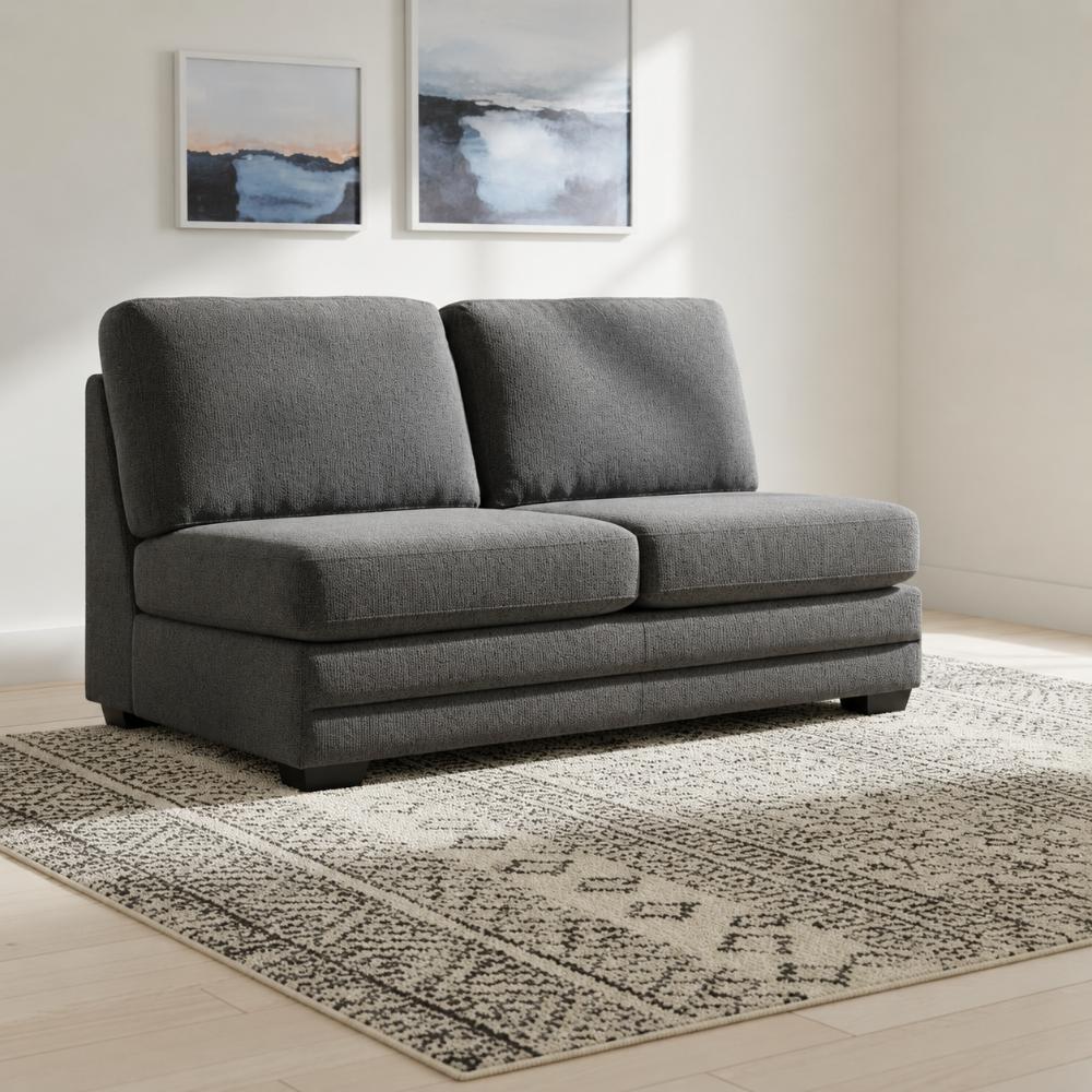 Modular 2-Seater Armless Sofa image 1