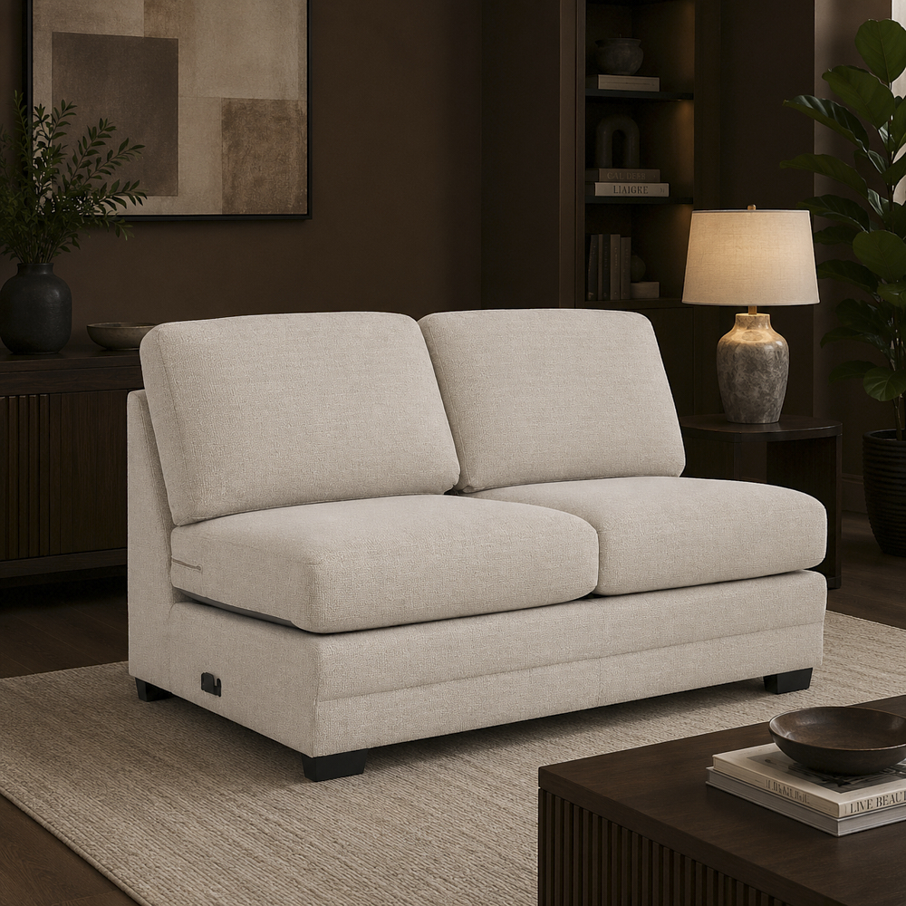 Modular 2-Seater Armless Sofa