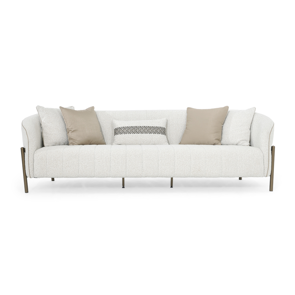 Lyon 3-Seater Sofa, Cream thumbnail 2