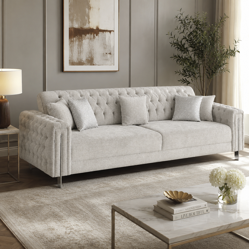 Blazer 4-Seater Sofa, Light Grey