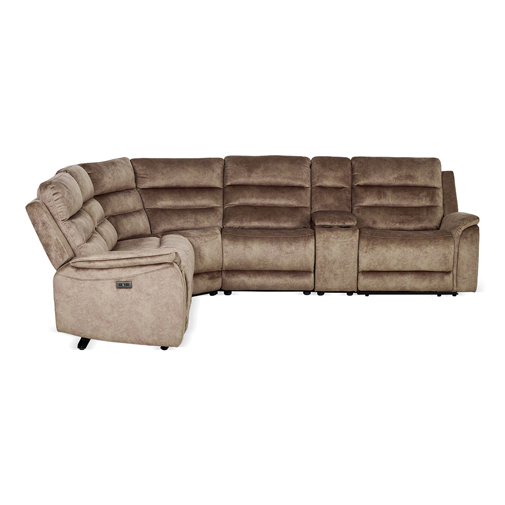 Lisman Sectional Sofa, Brown thumbnail 2