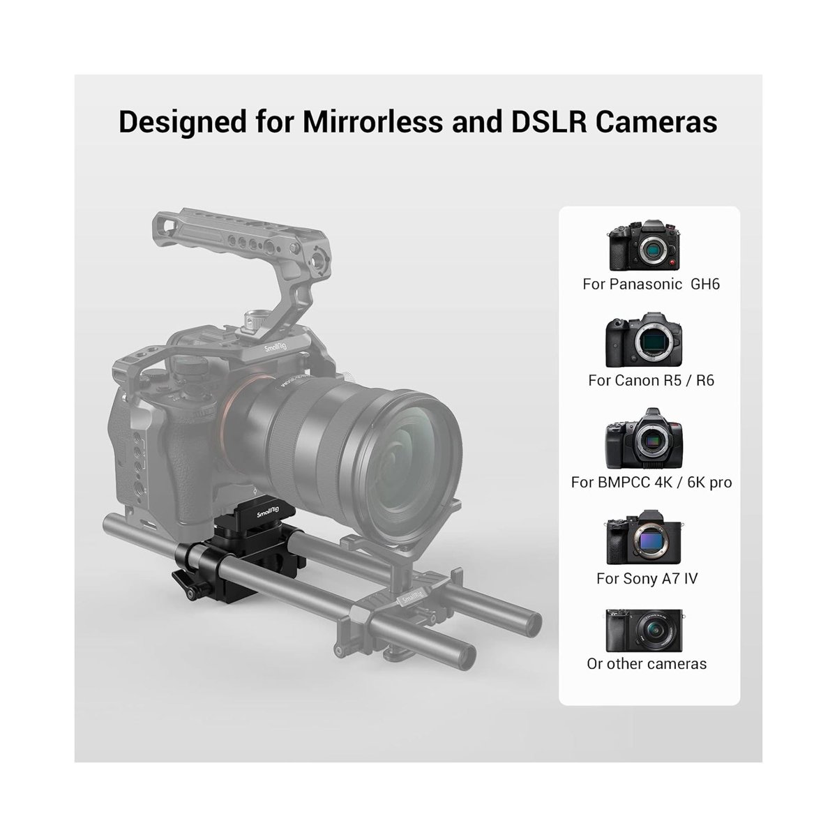 SmallRig Universal Arca-Type Mount Plate Kit (DBC2272B) thumbnail 2