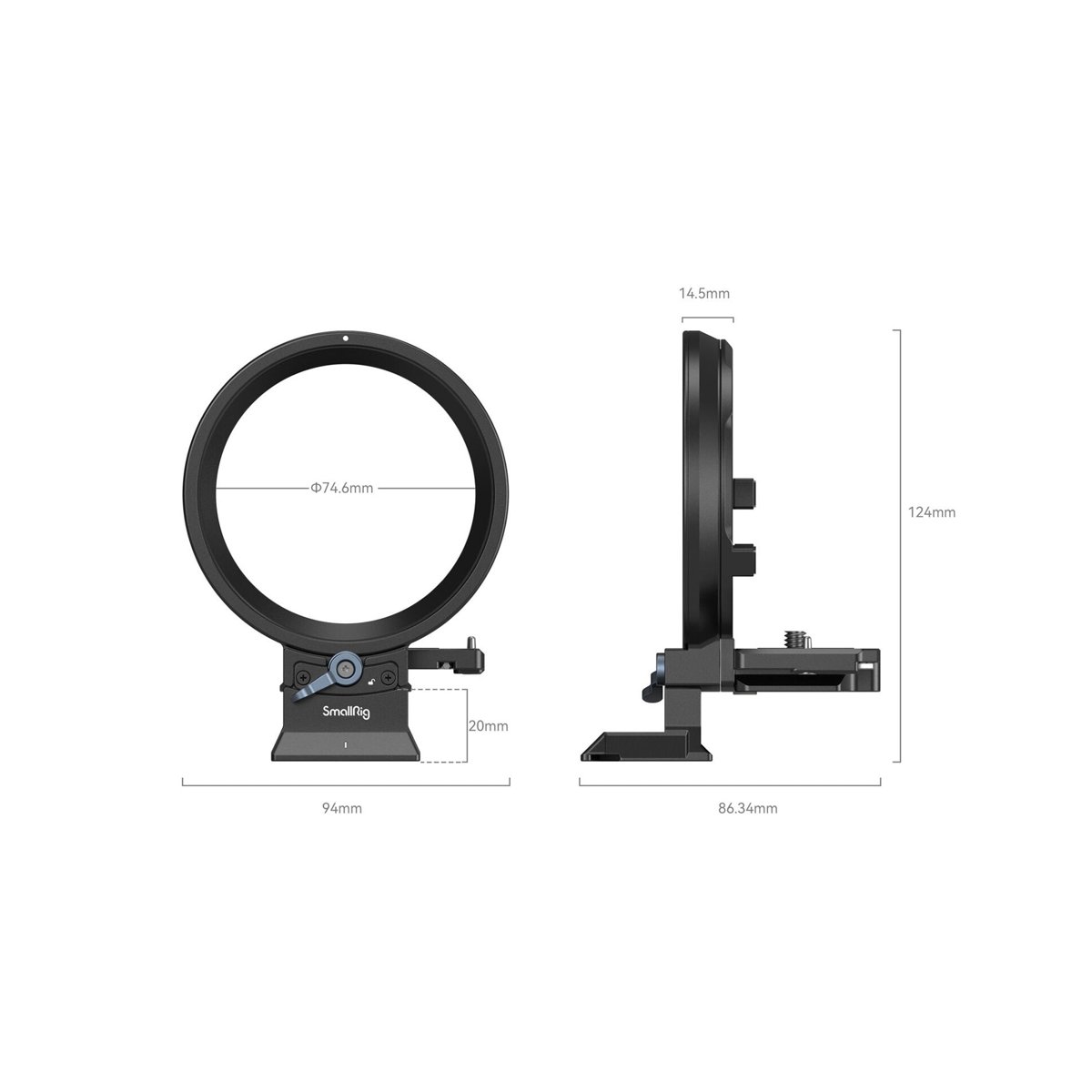 SmallRig Rotatable Horizontal-to-Vertical Mount Plate Kit for Canon EOS R Series (4300) thumbnail 2