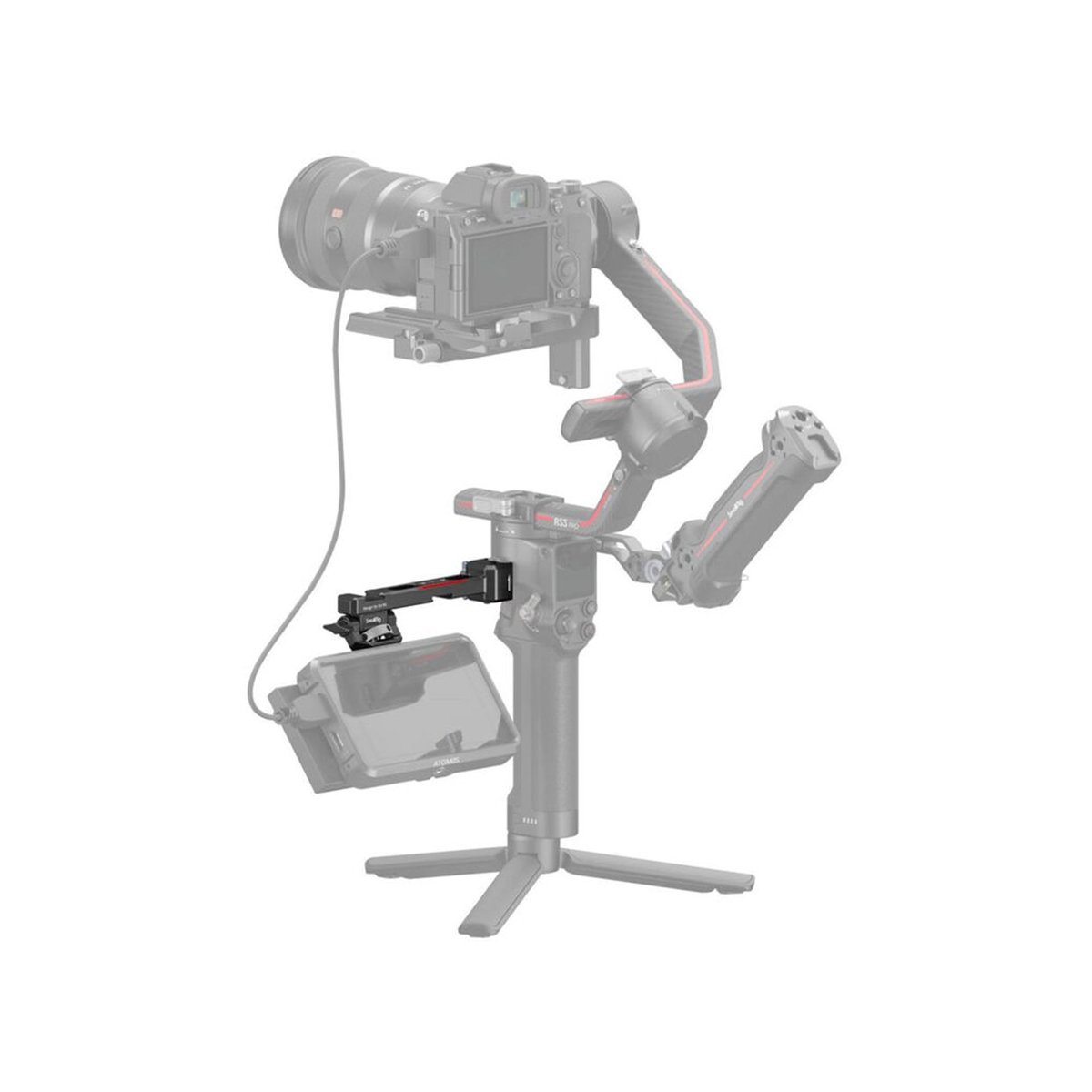 SmallRig Monitor Mount with NATO Clamp for Select DJI RS Series Gimbals-3026B thumbnail 2
