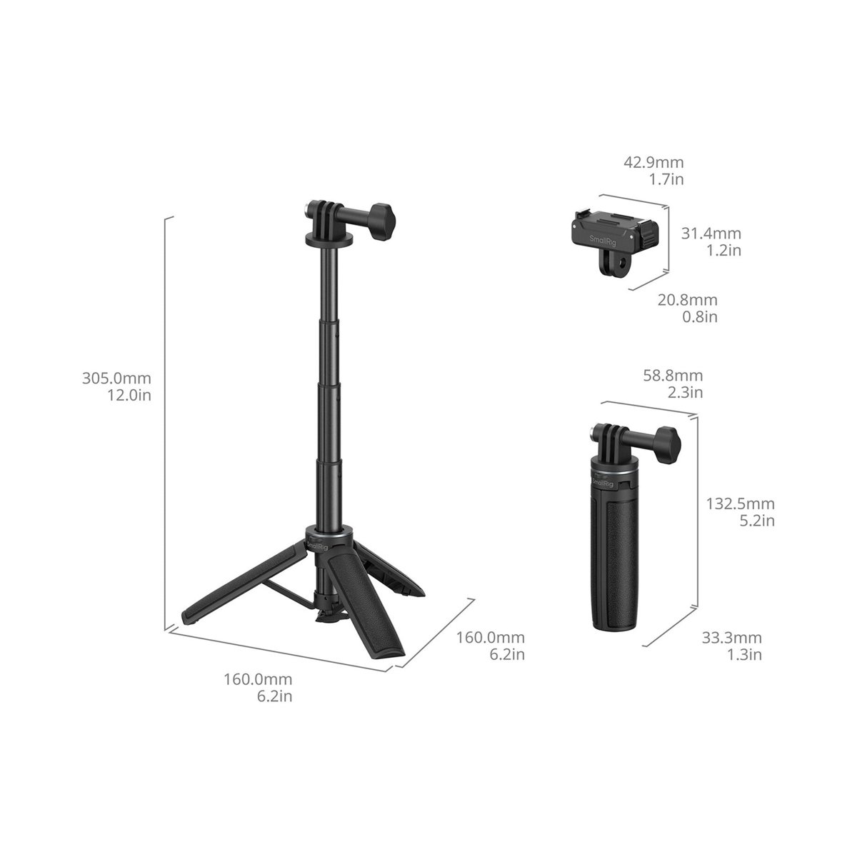 SmallRig Selfie Stick Support for DJI Osmo Action 6 / Nano (6149) thumbnail 2