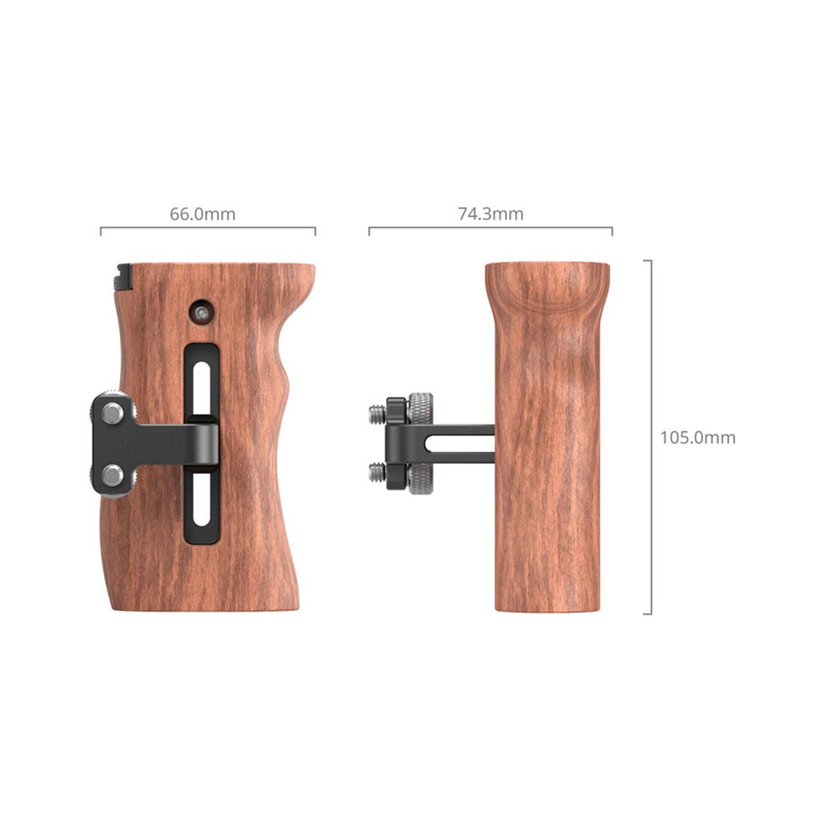 SmallRig Wooden Side Handle with 1/4"-20 Screws – HSN2093D thumbnail 2
