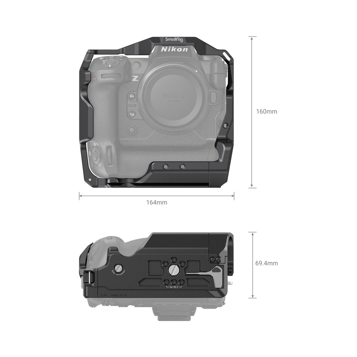 SmallRig Camera Cage for Nikon Z9-3195 thumbnail 2