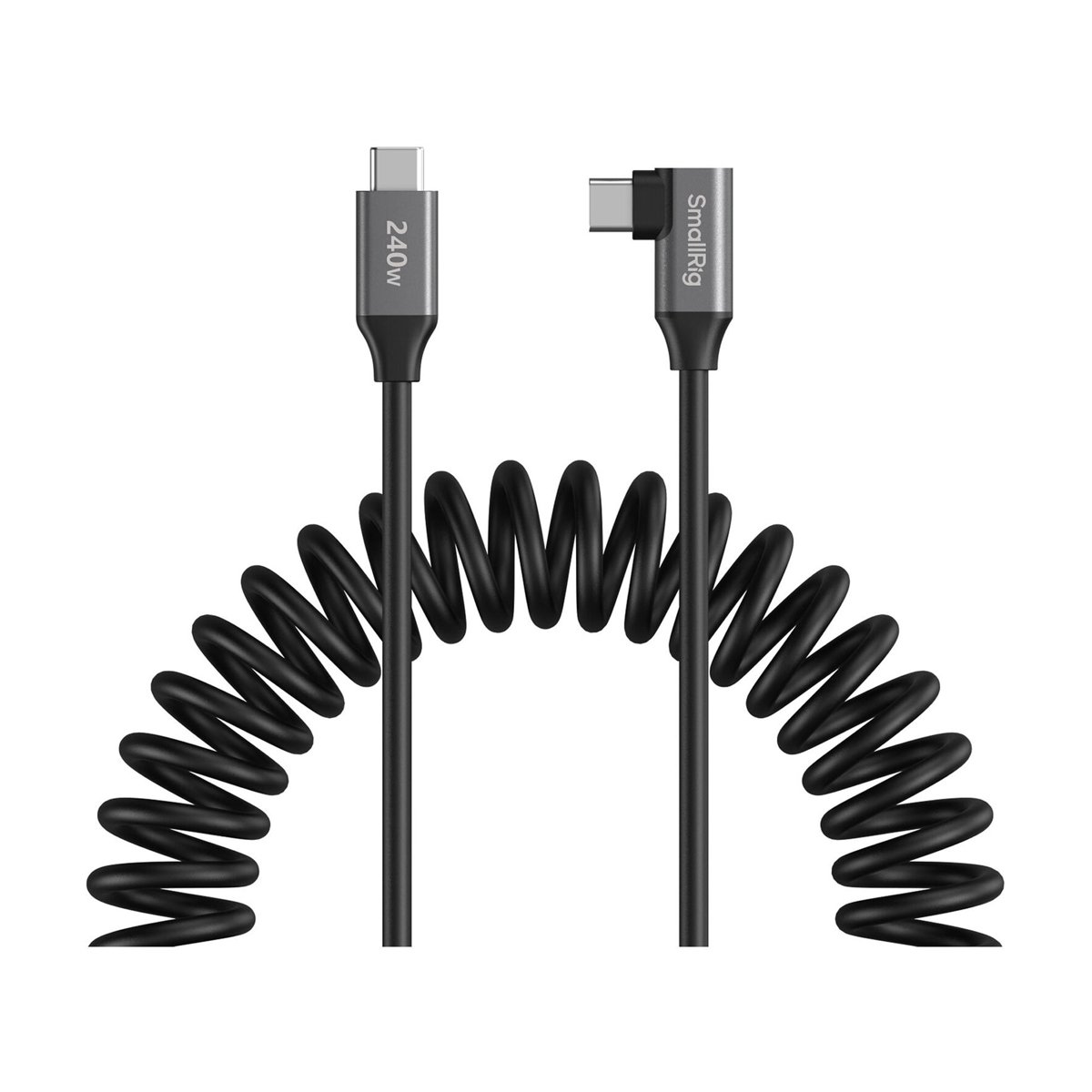 SmallRig USB-C Coiled Cable (Right Angle, 13.8")-5730