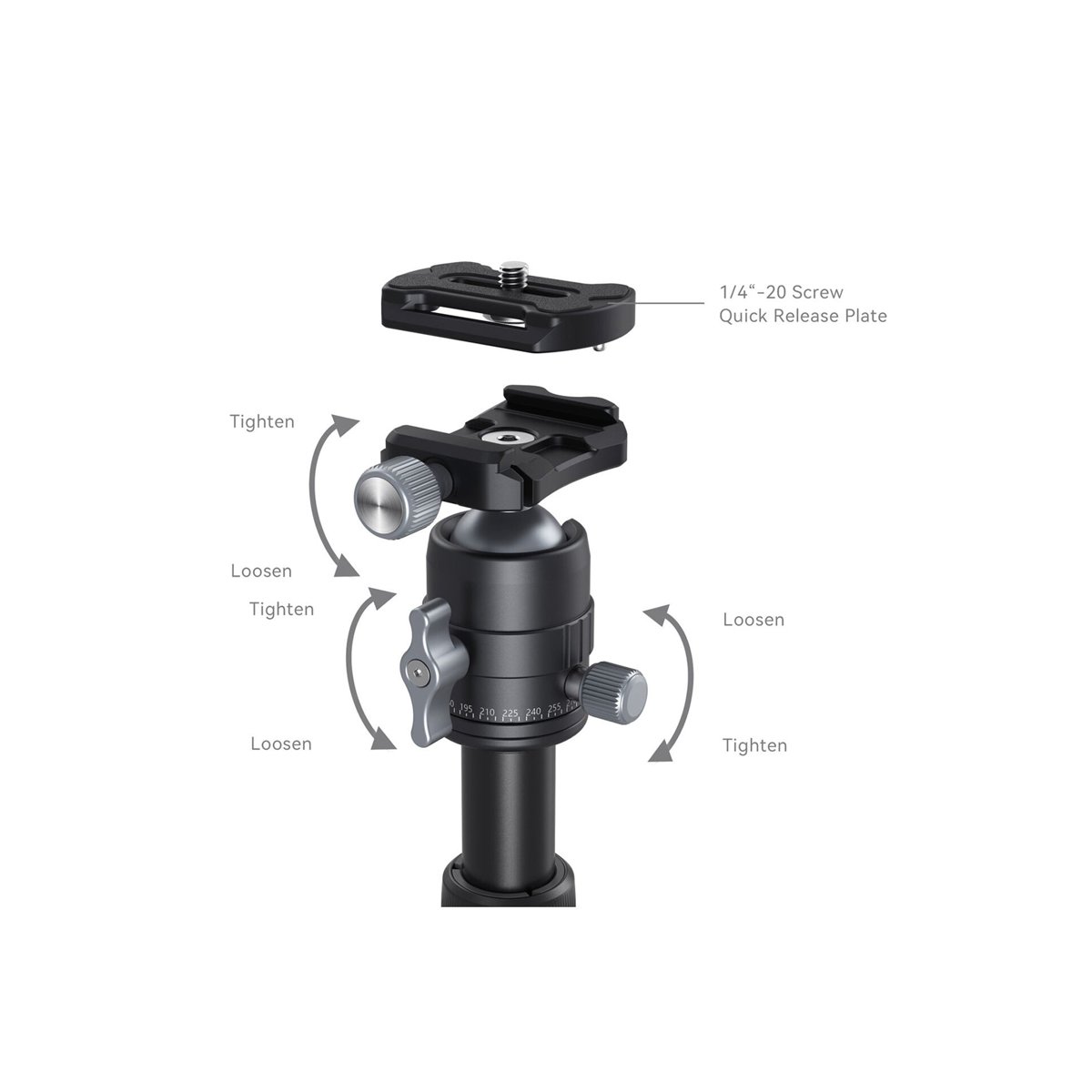 SmallRig VT-20 Aluminum Mini Tripod with Ball Head-4289 thumbnail 2