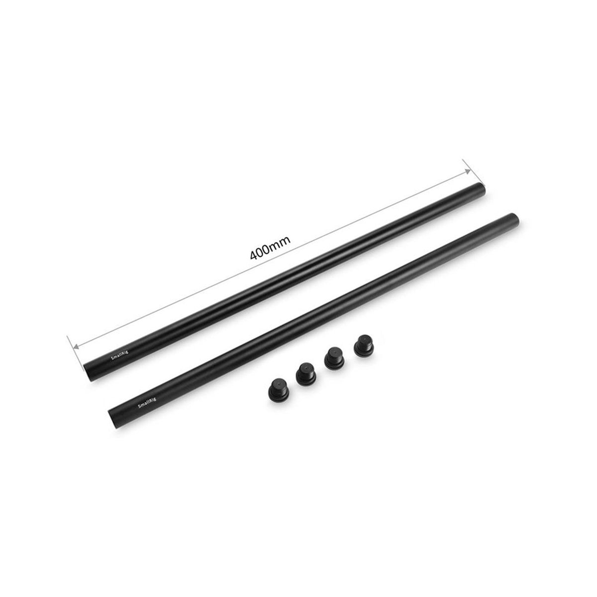SmallRig 15mm Black Aluminum Alloy Rod (M12-400mm / 16in) (2pcs) 1054 thumbnail 2