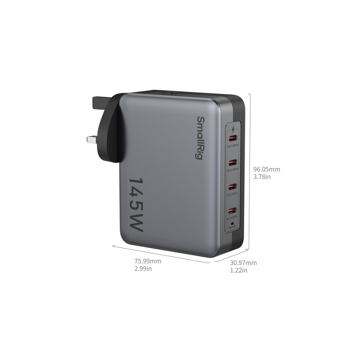 SmallRig 145W 4-Port PD Power Adapter (UK Standard) 4749