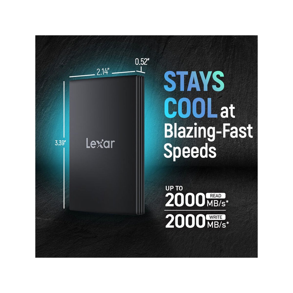 Lexar 1TB ARMOR 700 USB 3.2 Gen 2x2 Portable SSD thumbnail 2