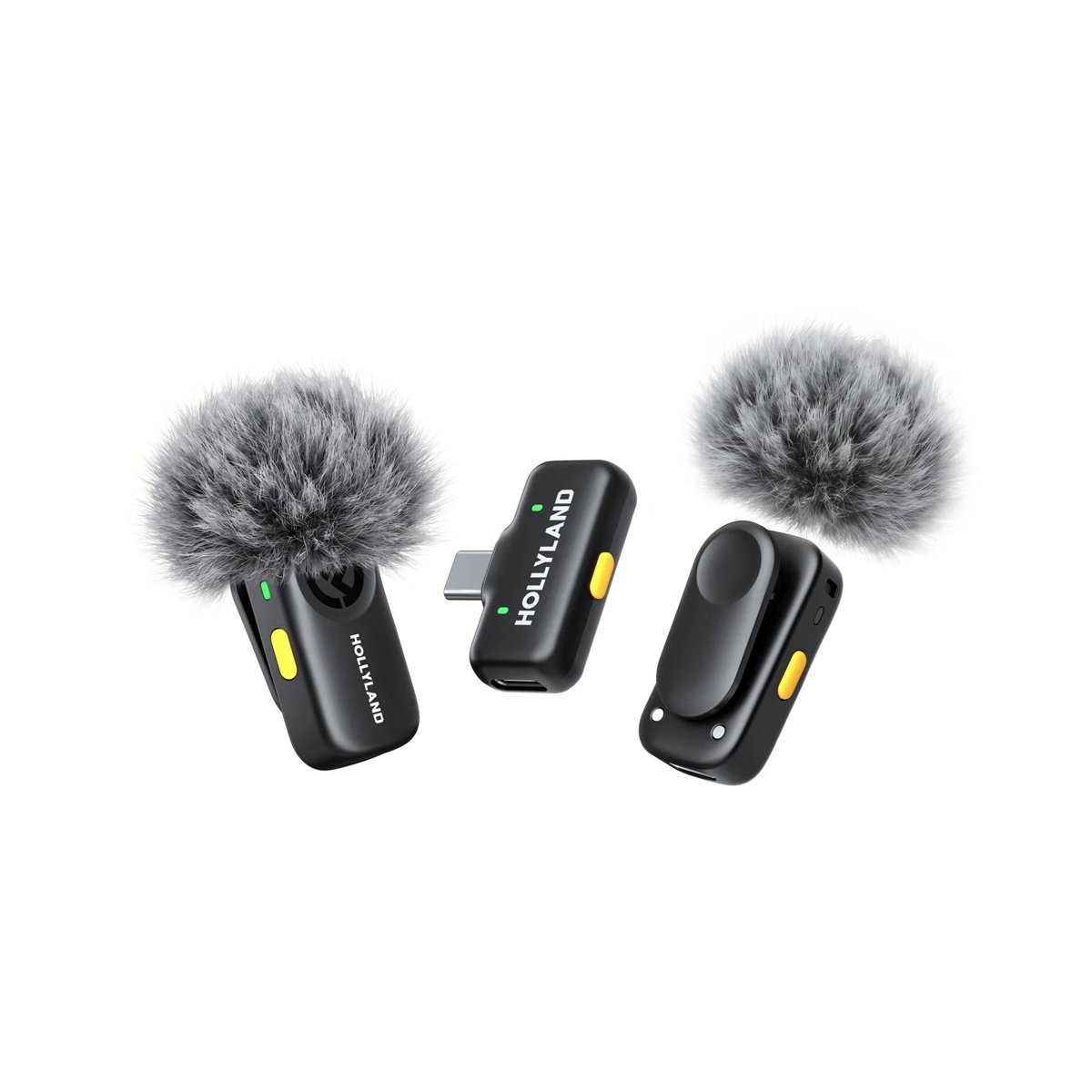 Hollyland LARK A2 Mini Duo Wireless Microphone (2TX + 1 USB-C RX) â Space Gray