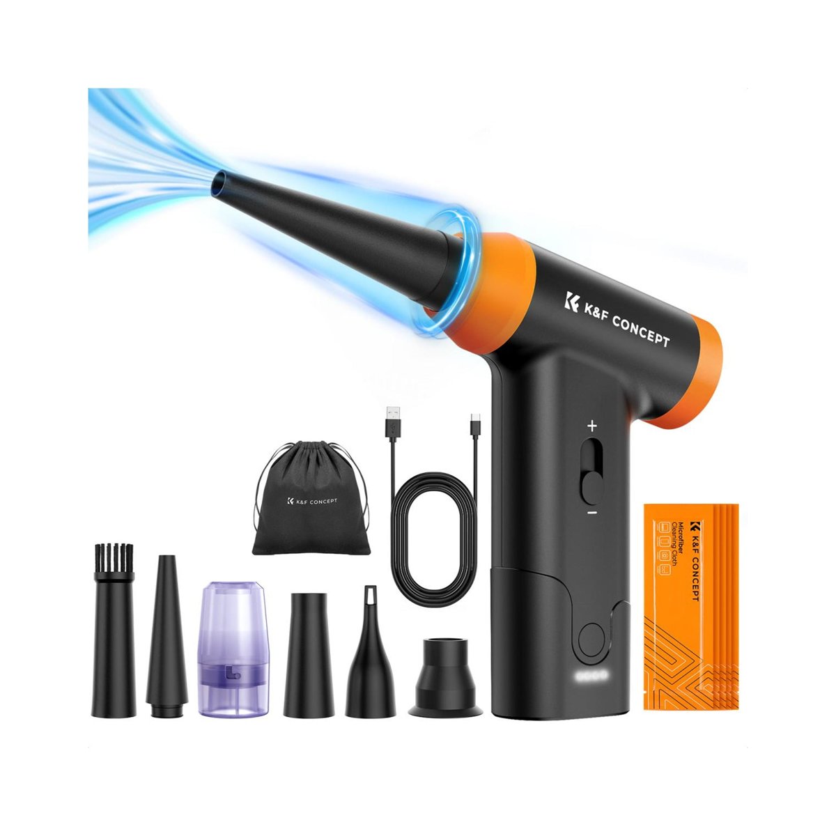 K&F Concept 14-in-1 Electric Air Duster & Vacuum â 150,000RPM